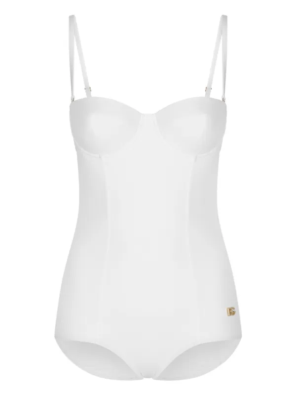 Dolce & Gabbana ロゴ チェリー ワンピース水着 ホワイト ホワイト（白）系 Dolce & Gabbana(ドルチェ&ガッバーナ