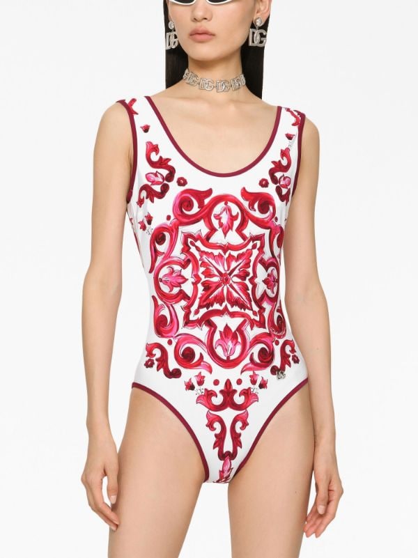 Dolce & Gabbana Majolica-print Swimsuit - Farfetch