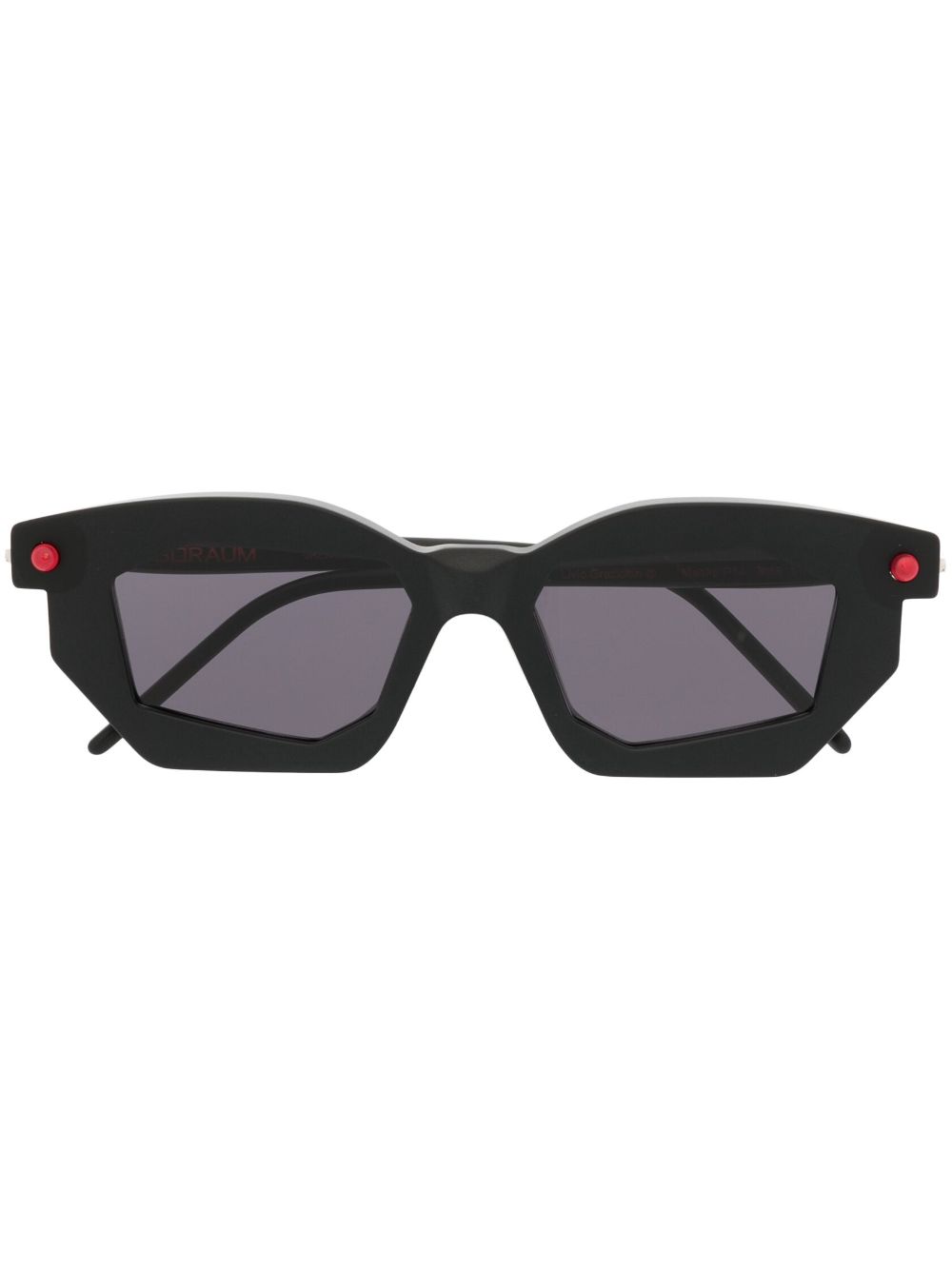 Kuboraum Geometric-frame Tinted Sunglasses In Black