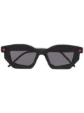Kuboraum geometric-frame tinted sunglasses - Black