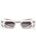 Kuboraum oversized square-frame sunglasses - White