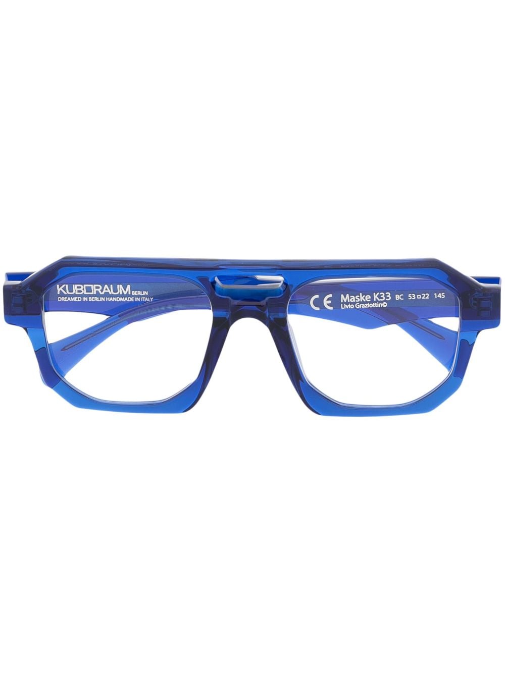 Kuboraum Klassische Pilotenbrille In Blue