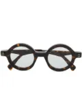 Kuboraum Q7 round-frame glasses - Brown