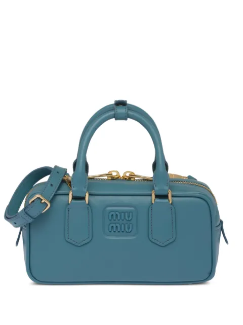Miu Miu Bolsa mini com placa de logo