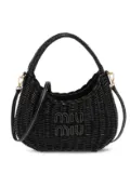 Miu Miu mini Wander wicker shoulder bag - Black