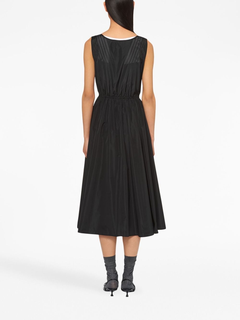 Mid-length dress Louis Vuitton Black size 38 FR in Polyester