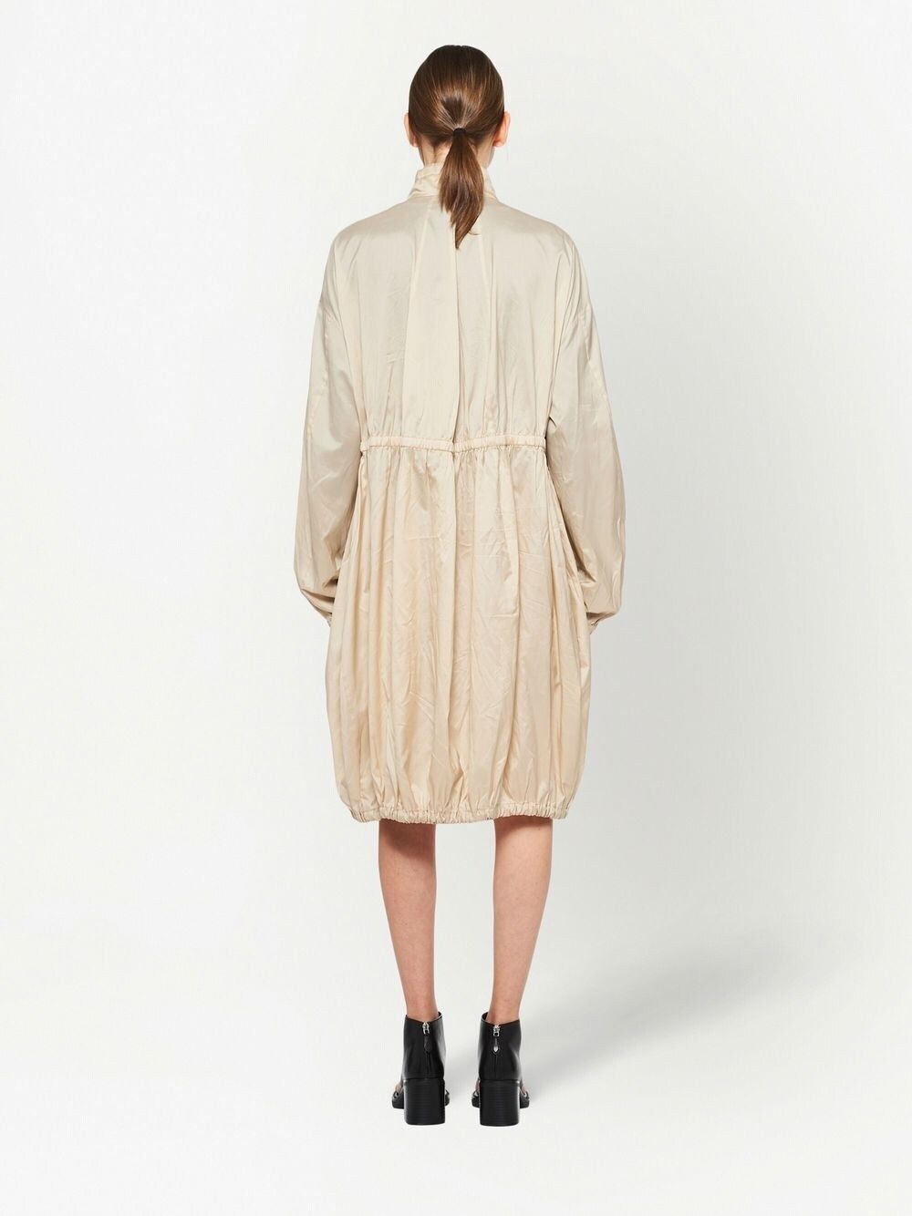 Miu Miu zip-up silk long coat Women