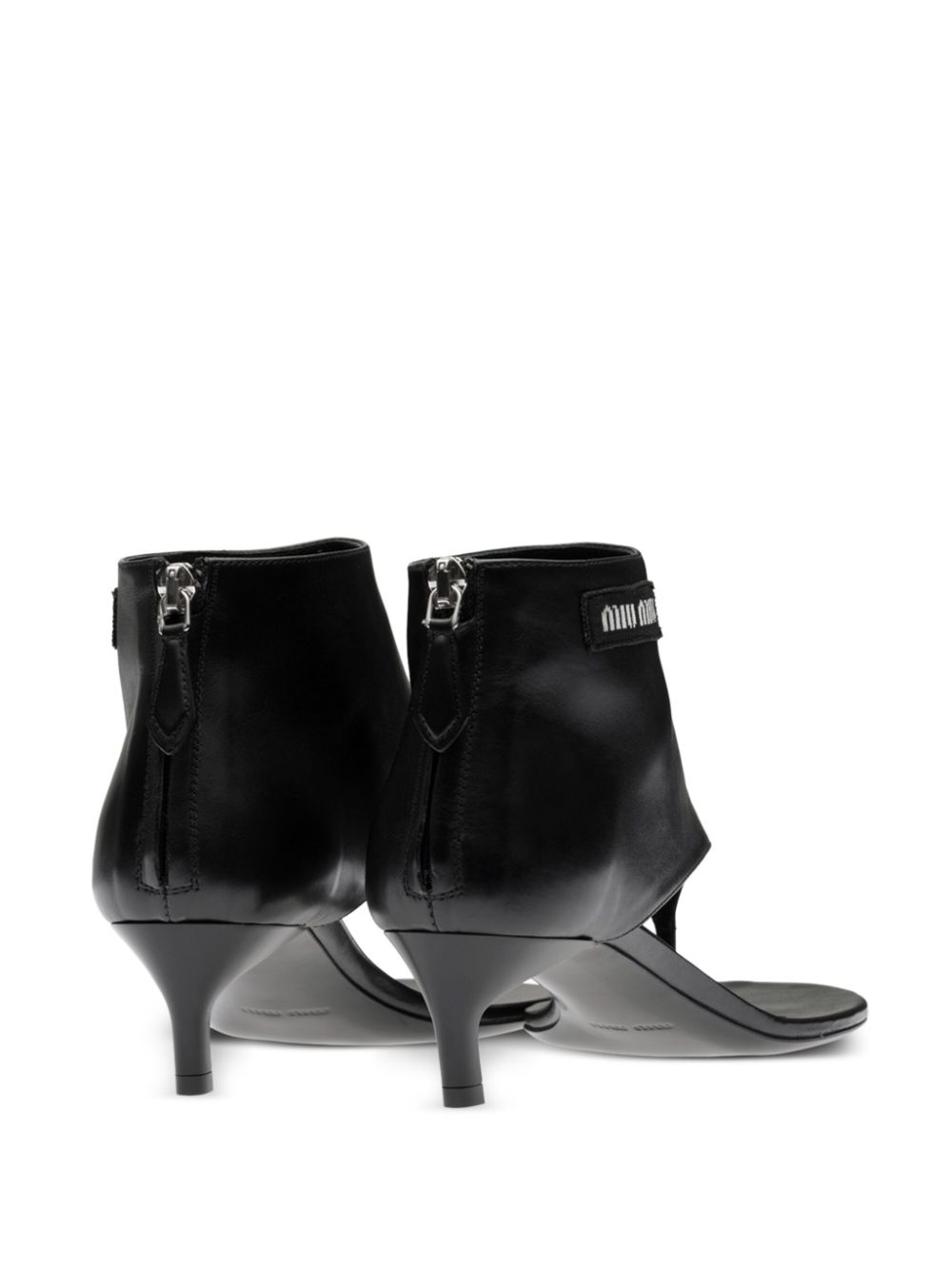 Miu Miu thong-strap 45mm leather booties Women