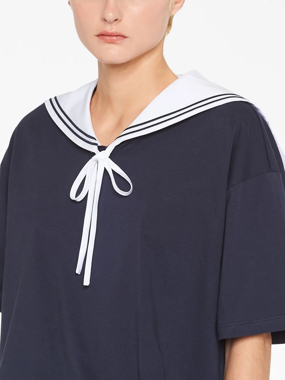 sailor-collar cotton top