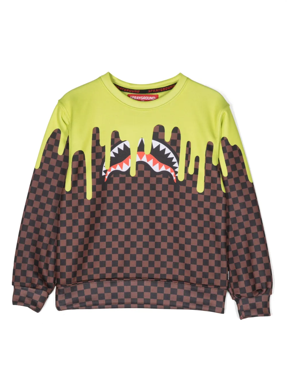 Sprayground Kid Kids' Graphic-print Sweatshirt In Green ModeSens