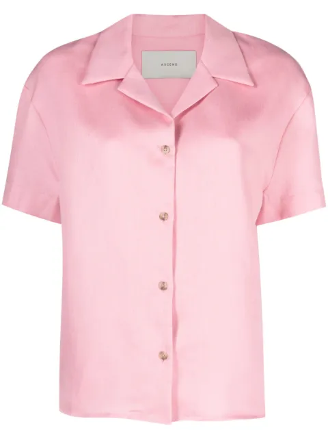 Asceno Prague short-sleeve linen shirt