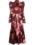 ZIMMERMANN Luminosity floral-print silk dress - Red