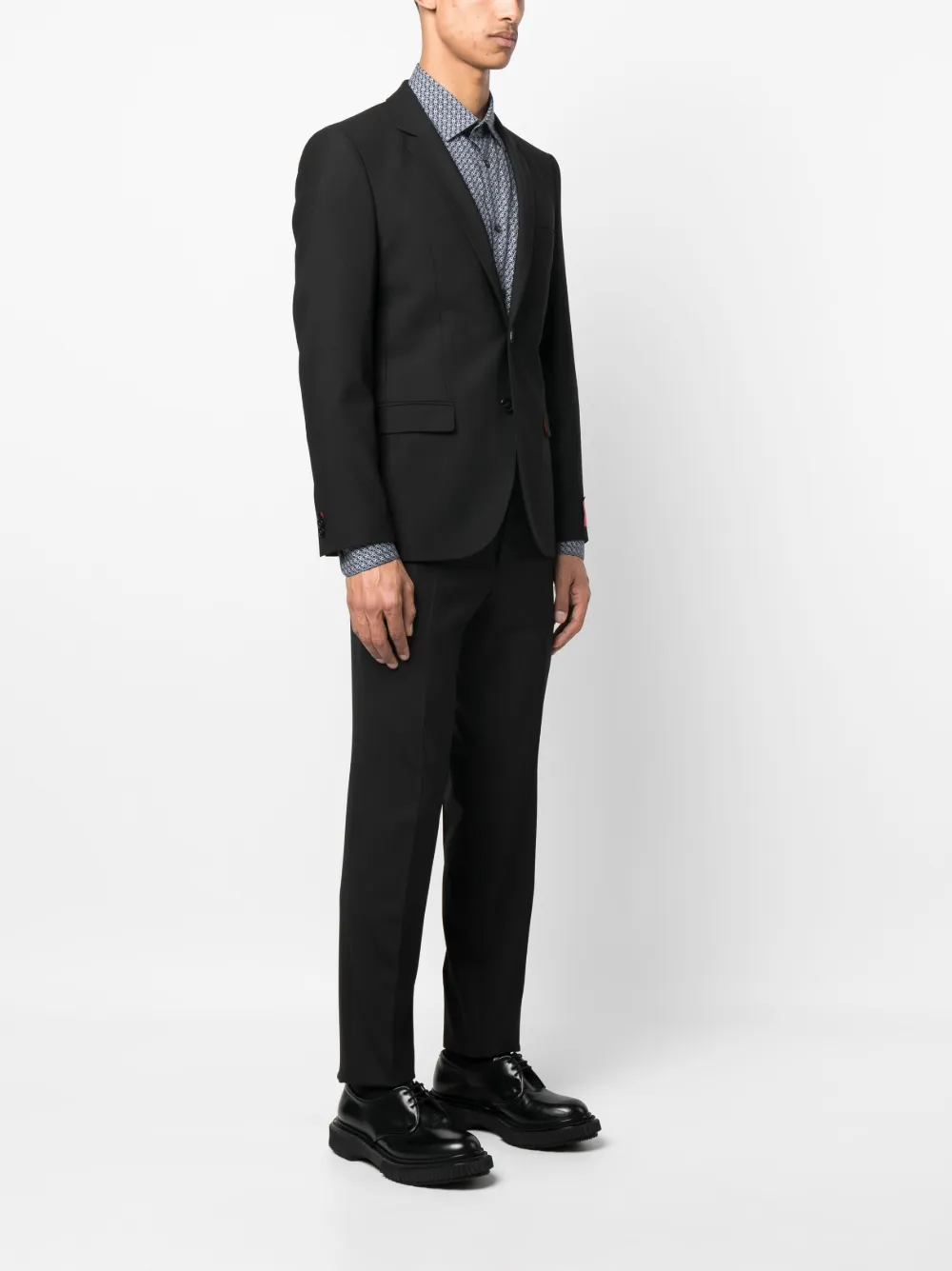 Hugo Boss Single-breasted Suit Set In Black