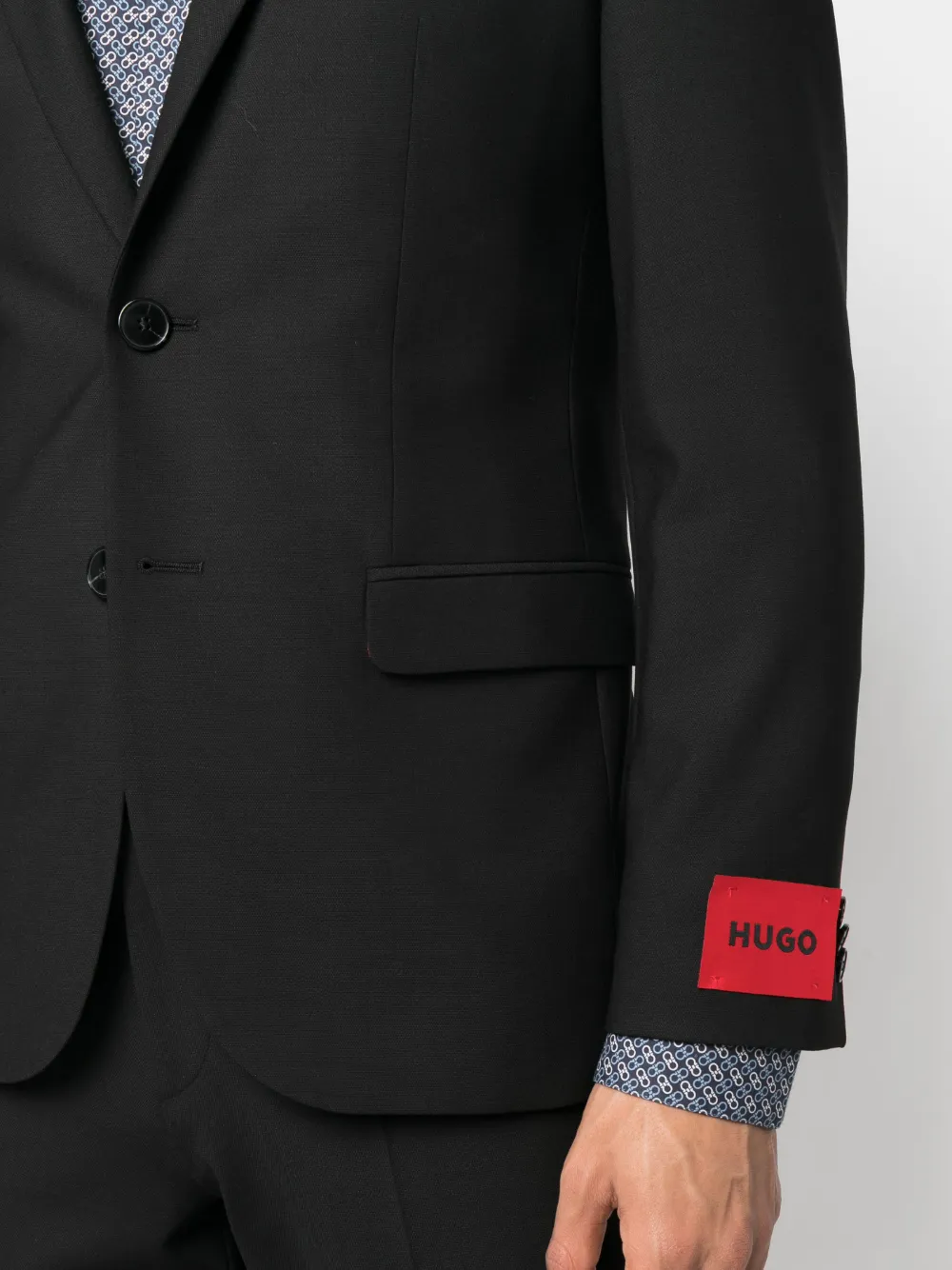 Hugo Boss Single-breasted Suit Set In Black