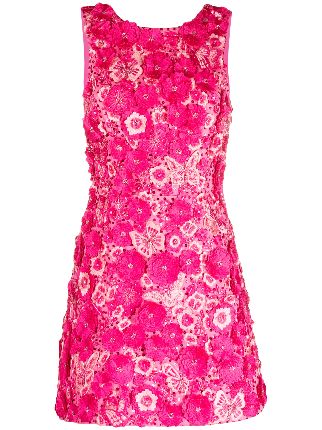 Alice and olivia neon pink cheap dress