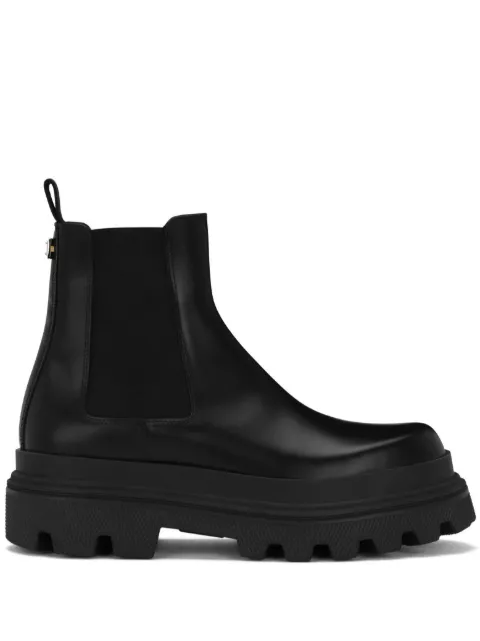 Dolce & Gabbana brushed leather Chelsea boots