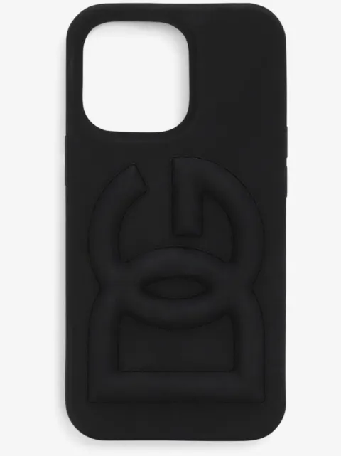 Dolce & Gabbana logo-embossed iPhone 14 Pro case