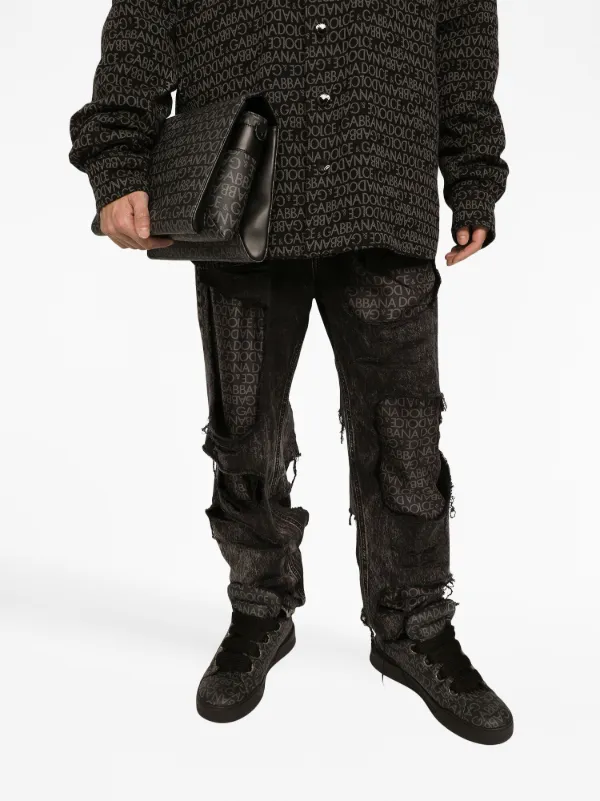 【DOLCE&GABBANA】オールレザー ショルダーバック Dolce & Gabbana レザーショルダーバッグ | ブラック | FARFETCH JP