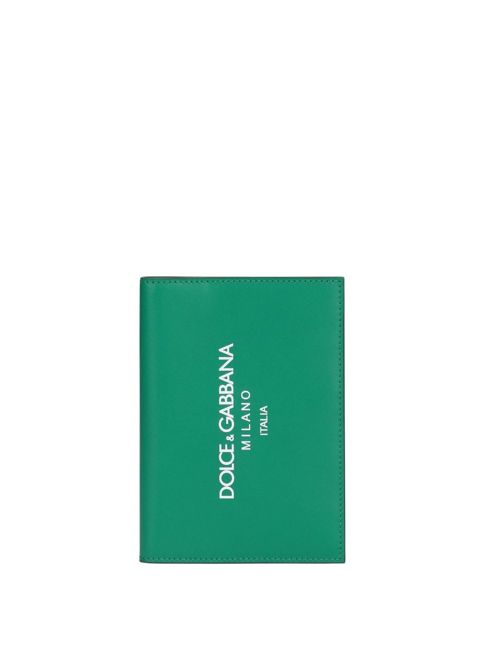Dolce & Gabbana Logo-print Bi-fold Wallet In Green