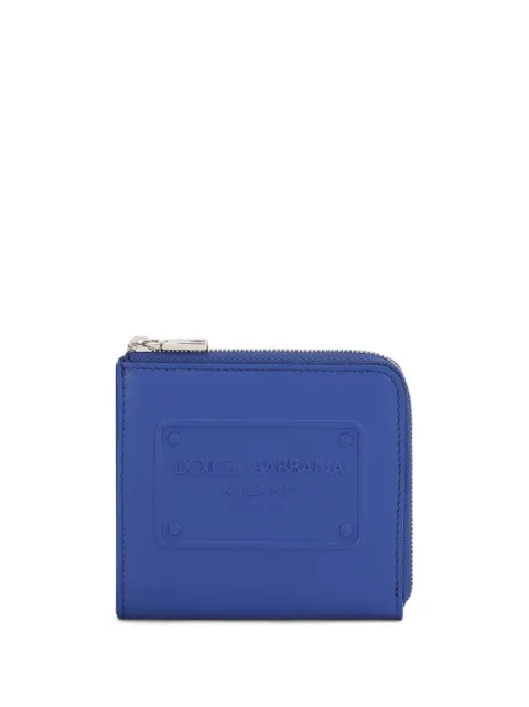 Dolce & Gabbana logo-debossed zip-around wallet