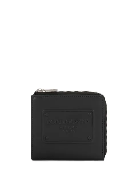 Dolce & Gabbana logo-debossed zip-around wallet