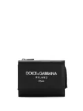 Dolce & Gabbana logo-print flap wallet - Black