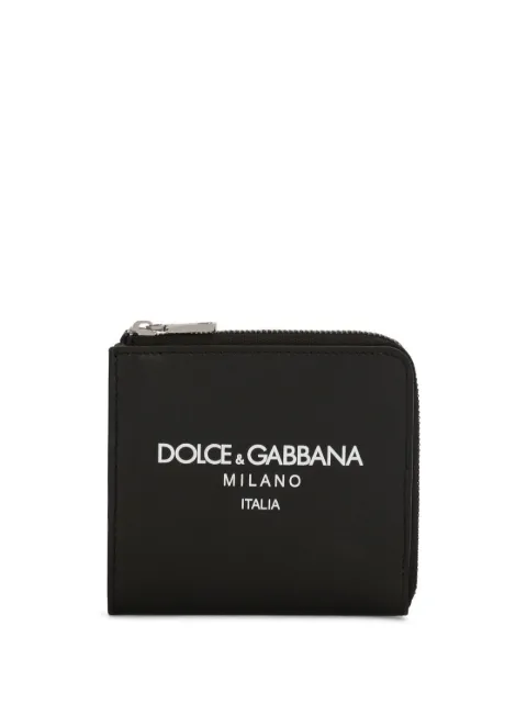 Dolce & Gabbana logo-print zip-around wallet