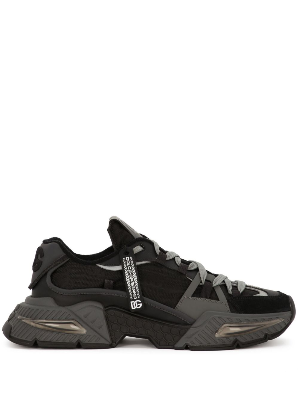 Shop Dolce & Gabbana Airmaster Chunky Sneakers In Black