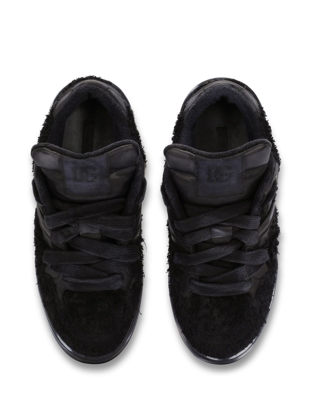 Shop Dolce & Gabbana New Roma Panelled Sneakers In Black