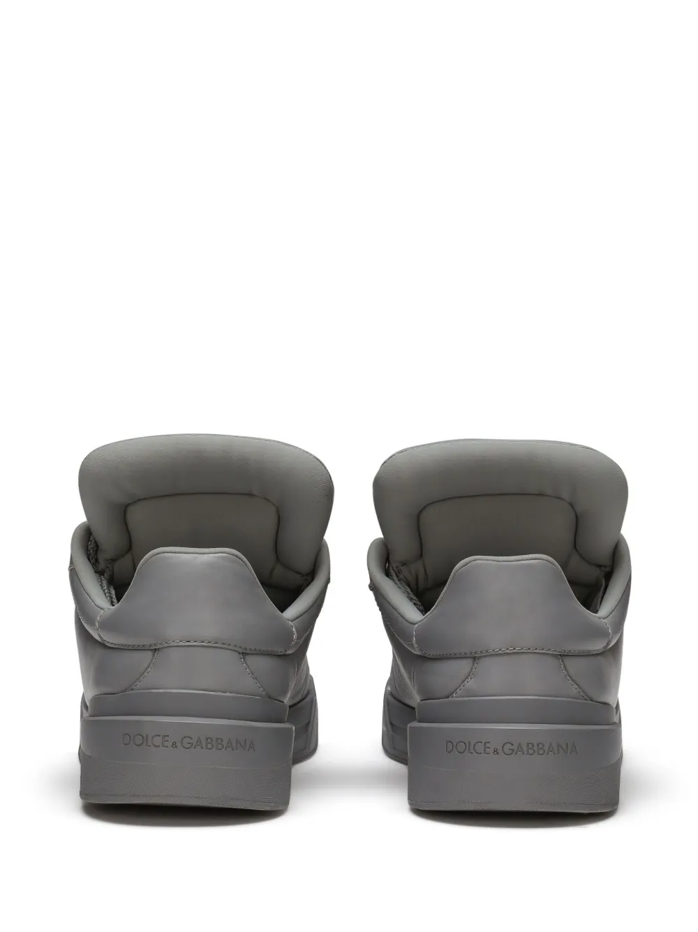 Dolce & Gabbana Portofino Low-top Sneakers In Grey