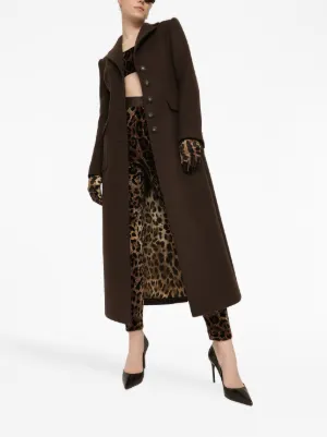 Dolce & Gabbana ヘリンボーン ロングコート Dolce & Gabbana（ドルチェ＆ガッバーナ）ウィメンズ チェスター