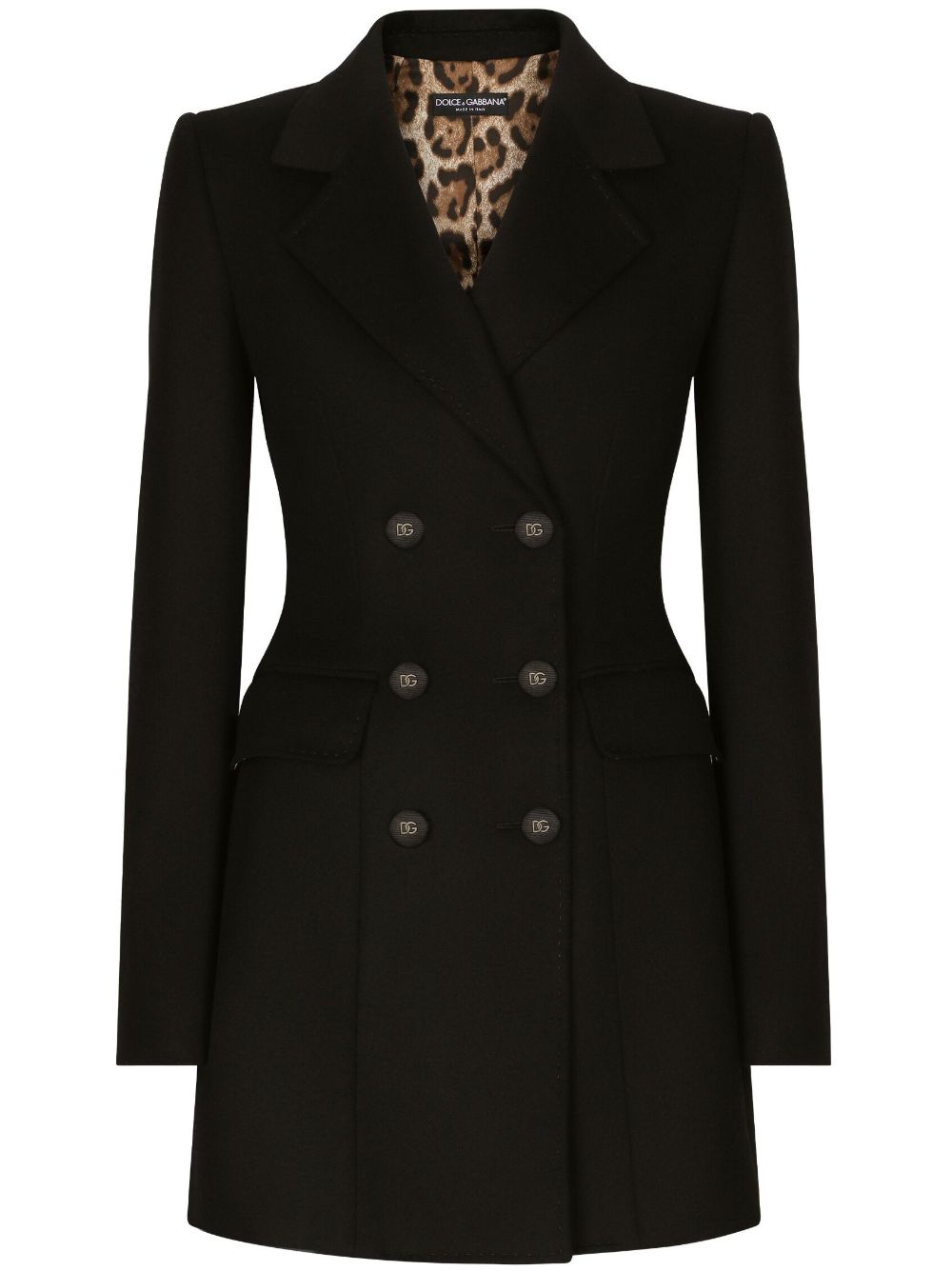 Shop Dolce & Gabbana Turlington Wool-blend Blazer In Black