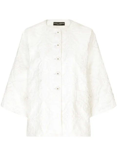 Dolce & Gabbana brocade cape-style jacket