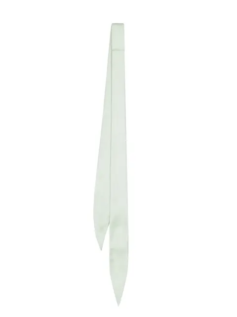 logo-print silk slim scarf