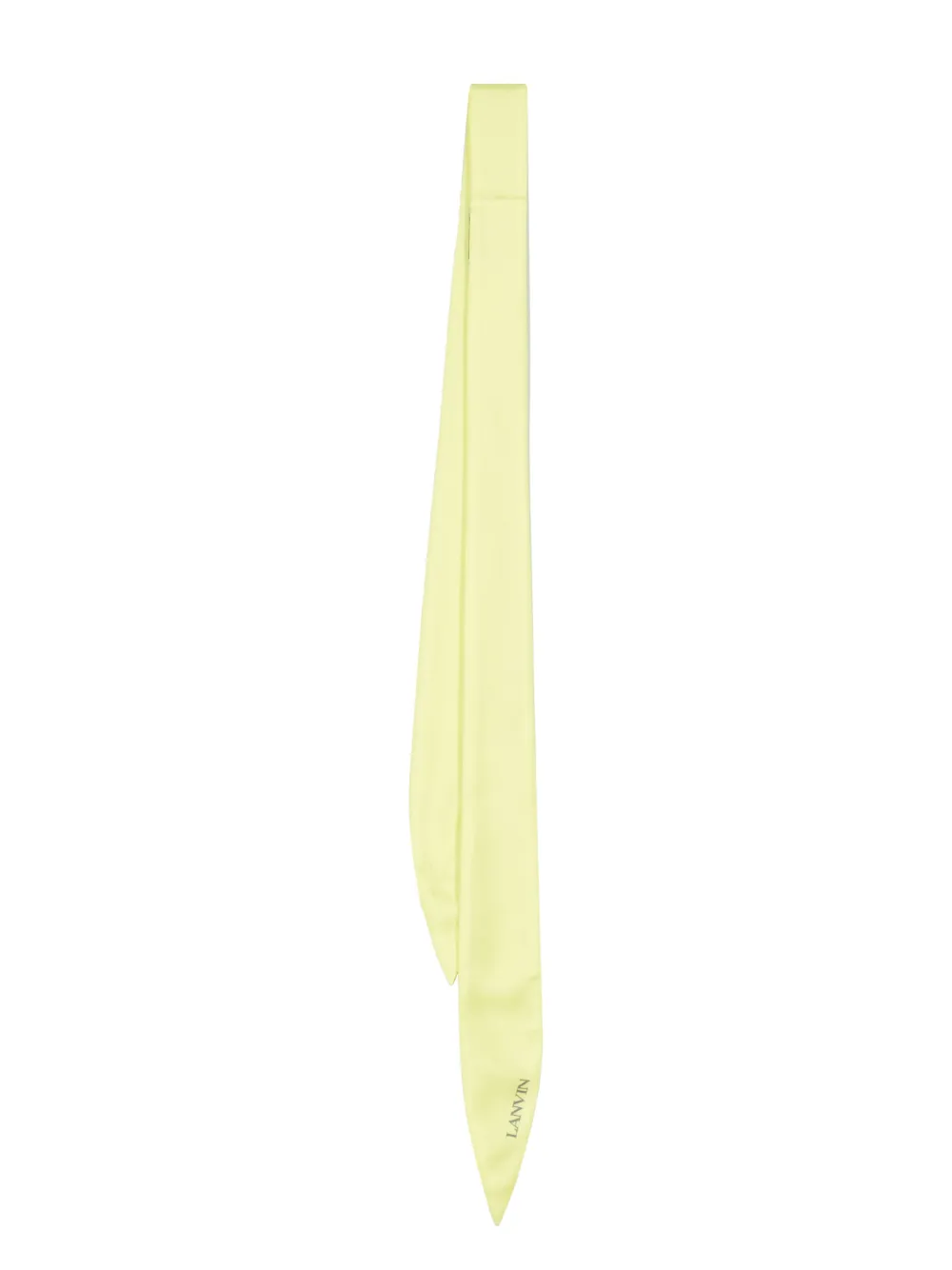 Lanvin logo-print silk slim scarf