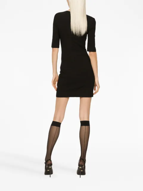 Dolce & Gabbana strappy half-length sleeves minidress F6AUTTFUGKF - 3