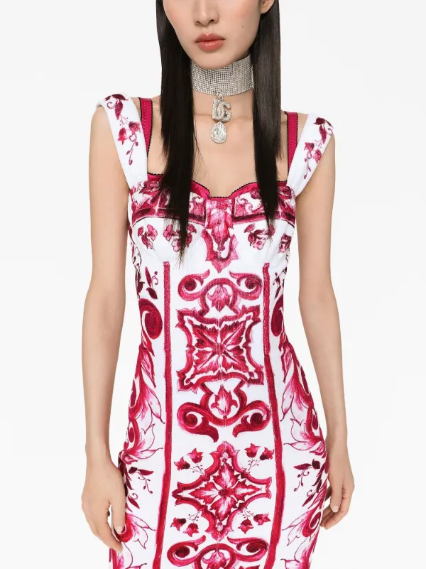 Dolce & Gabbana ノースリーブ ドレス ワンピース レッド DOLCE&GABBANA - 美品 ドルチェ&ガッバーナ DOLCE&GABBANA