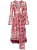 Dolce & Gabbana Majolica-print silk-chiffon dress - Red