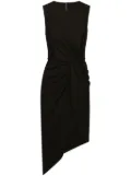 Dolce & Gabbana draped sleeveless midi dress - Black