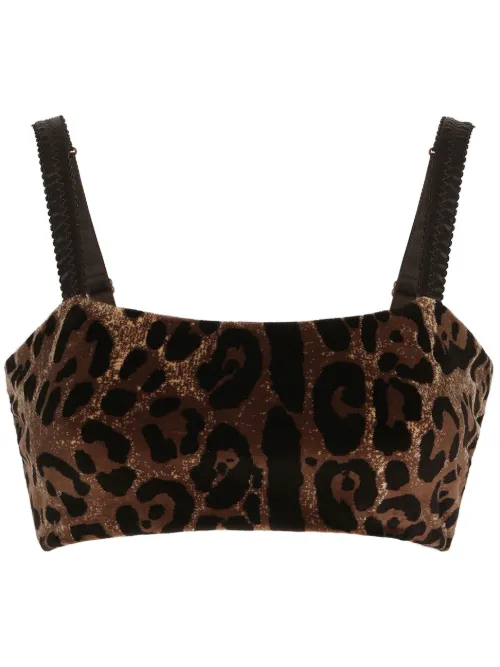 Haut sans manches à imprimé léopard - Dolce & Gabbana - Modalova