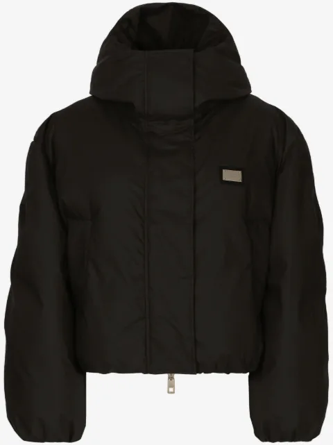 Dolce & Gabbana logo-plaque padded jacket