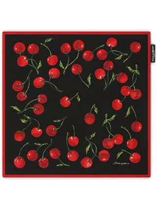 Dolce & Gabbana チェリープリント シルクスカーフ - Farfetch