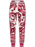 Dolce & Gabbana Maiolica-print track pants - White
