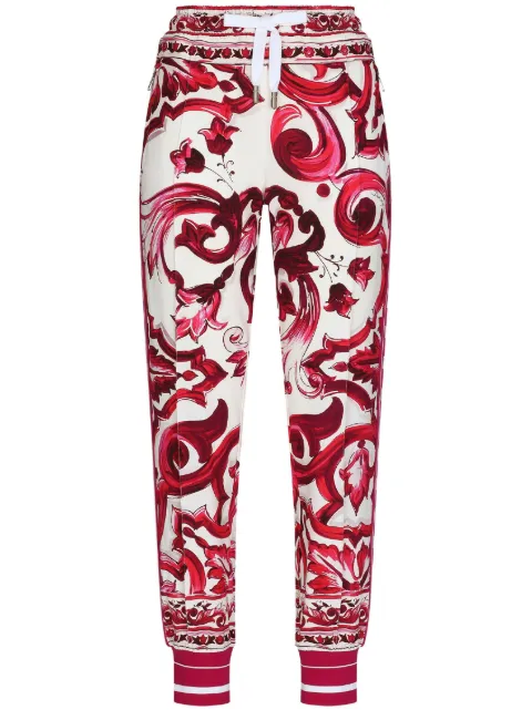 Dolce & Gabbana Maiolica-print track pants