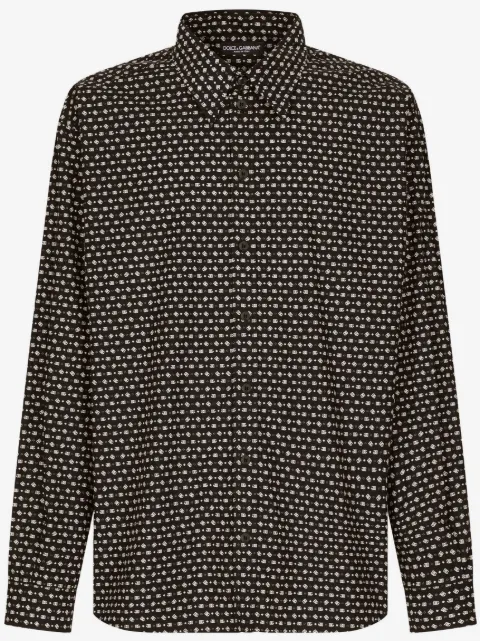 Dolce & Gabbana DG logo-print cotton shirt