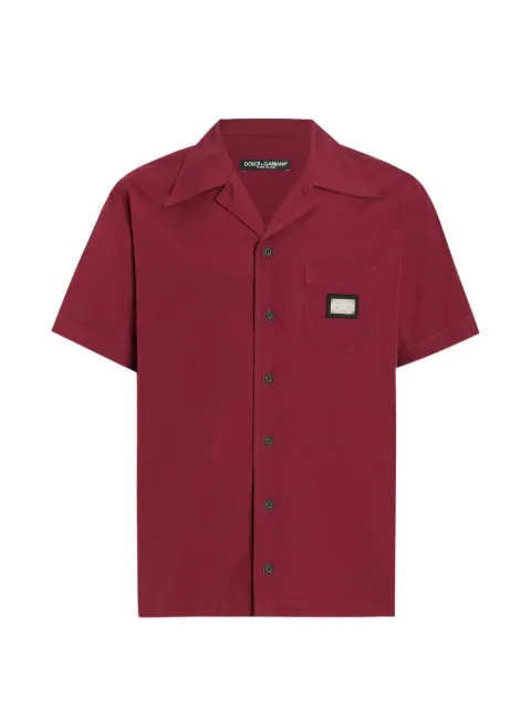 Dolce & Gabbana logo-plaque shirt