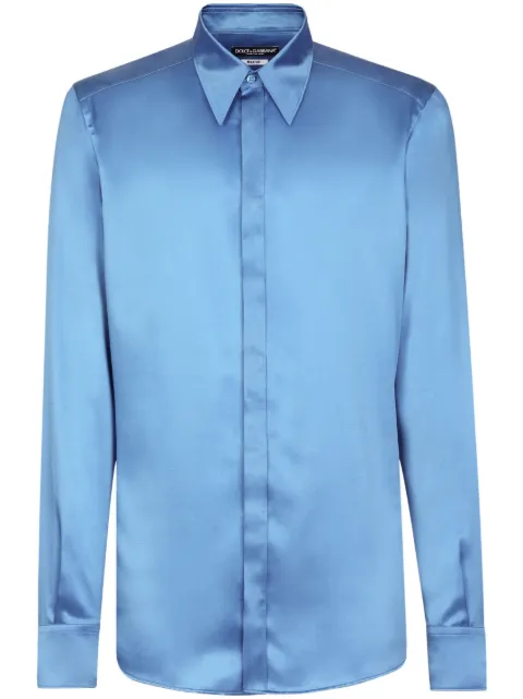 Dolce & Gabbana long-sleeved silk shirt