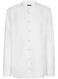 Dolce & Gabbana button-up linen shirt - White