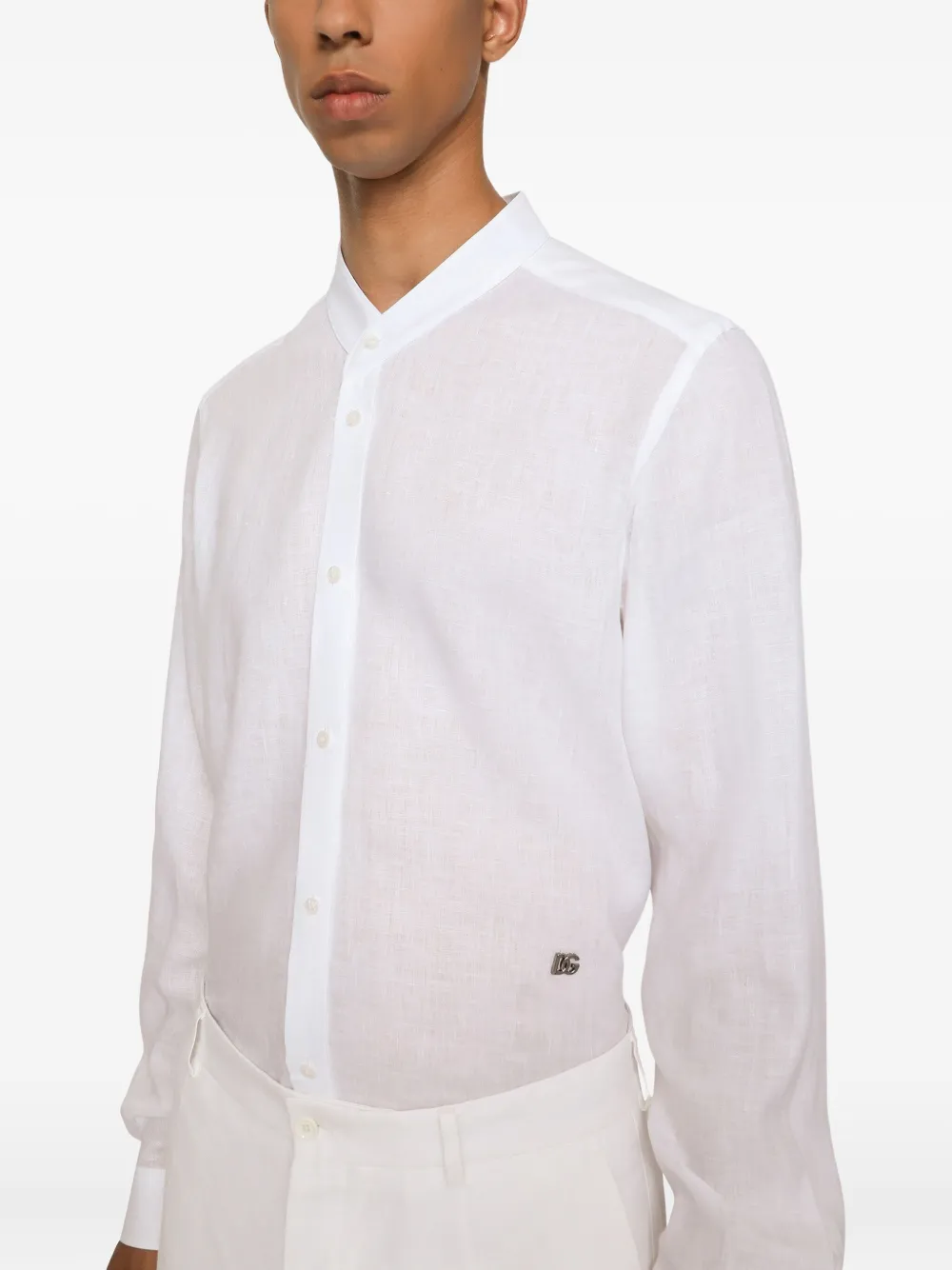 Dolce & Gabbana Linnen overhemd Wit