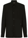 Dolce & Gabbana long-sleeve linen shirt - Black